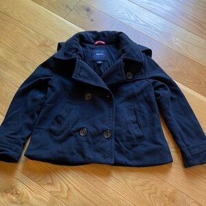 Gap kids small navy pea coat